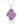 Brazilian Amethyst With Rhodolite Garnet 3.00ctw Pendant With Chain In 925 Sterling Silver