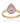 Pink Sapphire With Diamond E-F VS 0.60ctw Ring In 9KT Rose Gold