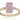 Pink Sapphire 0.70ctw Ring With Diamond In 9K Yellow Gold