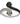 Black Spinel With White Zircon 1.70ctw Ring In 925 Sterling Silver