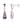 Amethyst With Diamond EF-VS 2.60ctw Push Post Earrings In 9KT White Gold