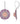 Pink Opal With Rhodolite Garnet 10.80ctw Earrings In 925 Sterling Silver