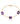 Amethyst Station Bracelet in 925 Sterling Silver