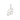 Elegant Script Alphabet Letter 'A' Zircon Charm in Sterling Silver Sterling silver B