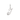 Elegant Script Alphabet Letter 'A' Zircon Charm in Sterling Silver Sterling silver J