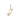 Elegant Script Alphabet Letter 'A' Zircon Charm in Sterling Silver Gold-plated J
