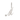 Elegant Script Alphabet Letter 'A' Zircon Charm in Sterling Silver Sterling silver M
