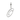 Elegant Script Alphabet Letter 'A' Zircon Charm in Sterling Silver Sterling silver O