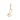 Elegant Script Alphabet Letter 'A' Zircon Charm in Sterling Silver Gold-plated S