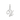 Elegant Script Alphabet Letter 'A' Zircon Charm in Sterling Silver Sterling silver U