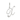 Elegant Script Alphabet Letter 'A' Zircon Charm in Sterling Silver Sterling silver X