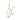 Elegant Script Alphabet Letter 'A' Zircon Charm in Sterling Silver Gold-plated X