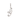 Elegant Script Alphabet Letter 'A' Zircon Charm in Sterling Silver Sterling silver G