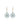 Aquamarine Floral Leaver Back Earrings – 9KT Yellow Gold | Fine Jewelry Yellow Gold