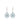 Aquamarine With Sapphire 4.60ctw Lever Back Earrings In 9KT Yellow Gold