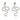 White Zircon Snake Stud Earrings – 925 Sterling Silver | Fine Jewelry