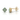 Alexandrite Halo-Cluster Earrings – 9KT Yellow Gold | Fine Jewelry