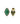 African Malachite 5.10ctw Push Post Earrings In 925 Sterling Silver