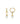 Pearl With Zircon 2.70ctw YGP Hoop Earrings In 925 Sterling Silver