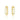 Alexandrite Triple-Bar Hoop Earrings – 9KT Rose Gold | Fine Jewelry Yellow Gold