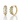 Alexandrite Triple-Bar Hoop Earrings – 9KT Rose Gold | Fine Jewelry