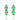 Emerald Hinged Hoop Earrings– 9KT Yellow Gold | Fine Jewelry Rose Gold