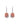 Rhodochrosite With Garnet 12.40ctw Lever Back Earrings In 925 Sterling Silver