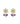 Peridot With Multi Stone 1.70ctw Earrings In 925 Sterling Silver