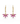 Pink Sapphire “Lotus" Drop Earrings – 9KT Yellow Gold | Fine Jewelry Yellow Gold