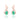 Emerald Twist or Bypass Earrings – 9KT Yellow Gold | Fine Jewelry Rose Gold