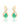 Emerald Twist or Bypass Earrings – 9KT Yellow Gold | Fine Jewelry Yellow Gold