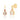 Morganite Push Post Earrings – 9KT Yellow Gold | Fine Jewelry