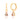 Morganite Pear Hoop Earrings – 9KT Yellow Gold | Fine Jewelry