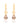 Morganite Pear Hoop Earrings – 9KT Yellow Gold | Fine Jewelry Yellow Gold