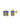 Blue Sapphire 0.40ctw Push Post Earrings In 925 Sterling Silver