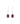 Red Garnet 2.40ctw Hook Earrings In 925 Sterling Silver