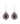 Red Garnet With Black Spinel 2.70ctw Lever Back Earrings In 925 Sterling Silver