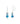 Dyed Shiny Blue Pearl With Multi Stone 12.20ctw Earrings In 925 Sterling Silver