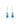 Dyed Shiny Blue Pearl With Multi Stone 12.20ctw Earrings In 925 Sterling Silver