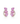 Pink Sapphire Climbing Cluster Earrings – 9KT Yellow Gold | Fine Jewelry Yellow Gold