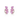 Pink Sapphire Climbing Cluster Earrings – 9KT Yellow Gold | Fine Jewelry Rose Gold