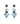 Blue Topaz 1.40ctw Push Post Earrings In 925 Sterling Silver