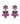 Garnet Floral Stud Earrings – 925 Sterling Silver | Fine Jewelry