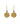 Golden Druzy Quartz 19.70ctw Lever Back Earrings In 925 Sterling Silver