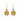 Golden Druzy Quartz Lever Back Earrings – 925 Sterling Silver | Fine Jewelry