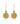 Golden Druzy Quartz Lever Back Earrings – 925 Sterling Silver | Fine Jewelry