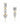 Lab-Grown Diamond Five-Stone Earrings – 9KT Yellow Gold | Fine Jewelry Yellow Gold