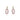 Rose Quartz Stud Earrings – 9KT Yellow Gold | Fine Jewelry Yellow Gold