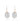 Kashi White Pearl 29.20ctw Hook Earrings In 9KT Rose Gold