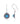 Sleeping Beauty Turquoise 1.10ctw Hook Earrings In 925 Sterling Silver